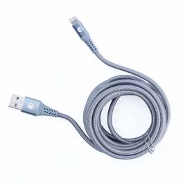 RadioShack - Charging Cable USB to Lightning – 10 ft - Gray
