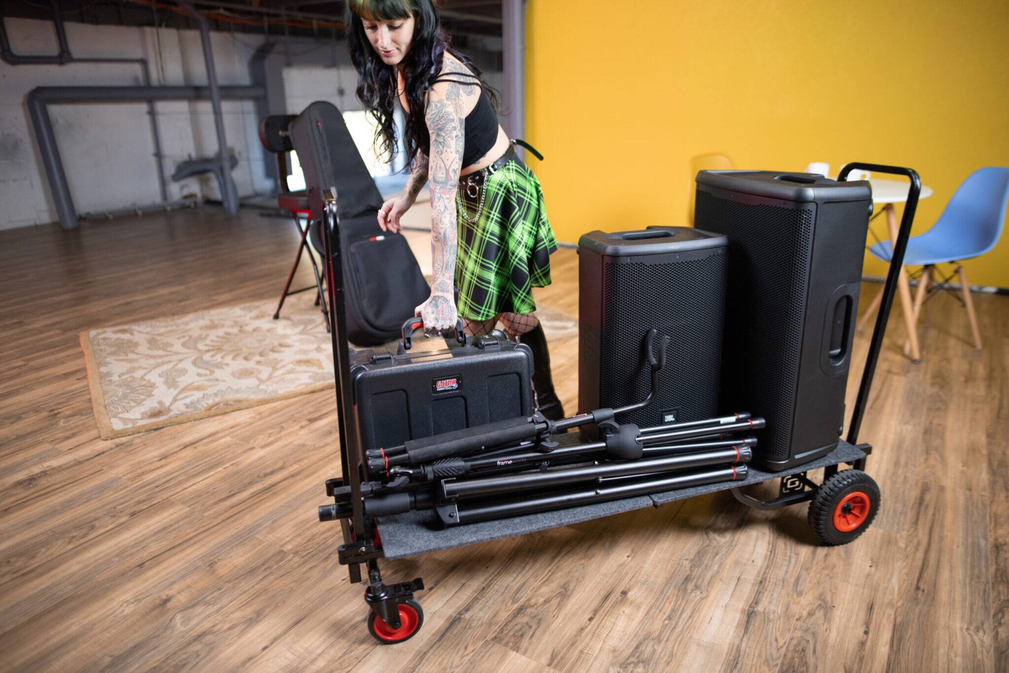 Alt View 14. Gator Frameworks - 52" Utility Cart - Black.