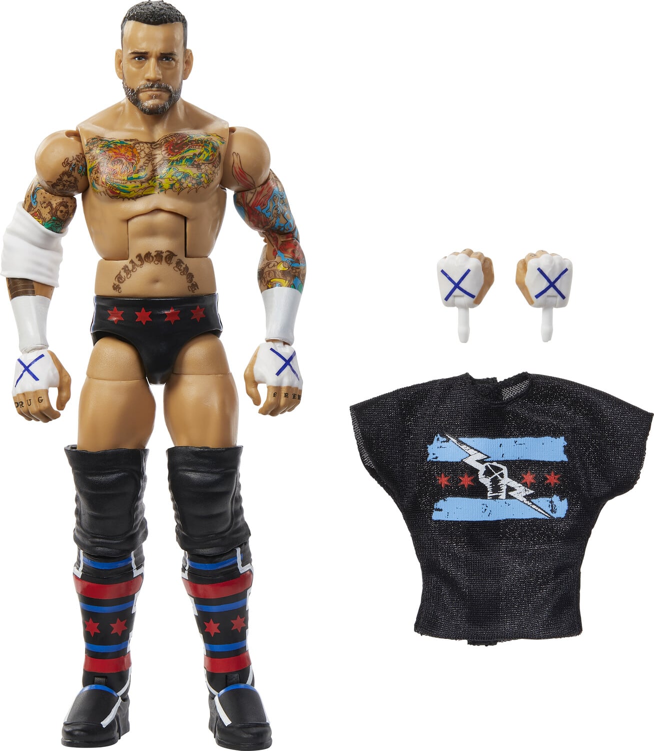 Mattel - Collectible - WWE Elite Collection 6" CM Punk Action Figure - COLLECTABLES - Mulitcolor
