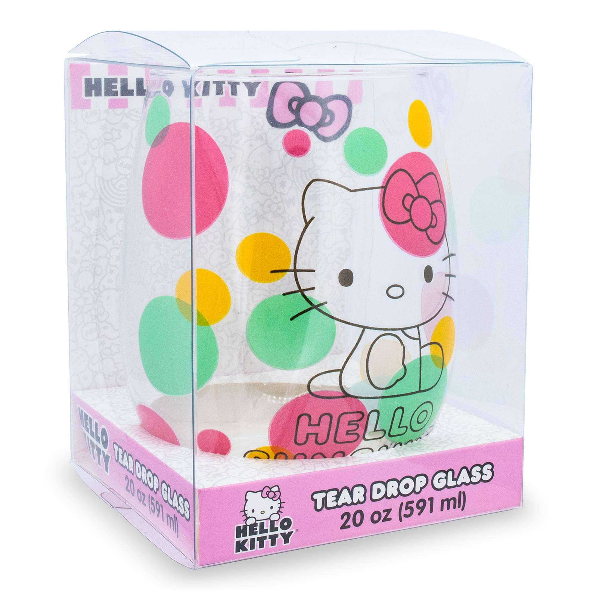 HELLO KITTY  
TEAR DROP GLASS  
20 oz (591 ml)