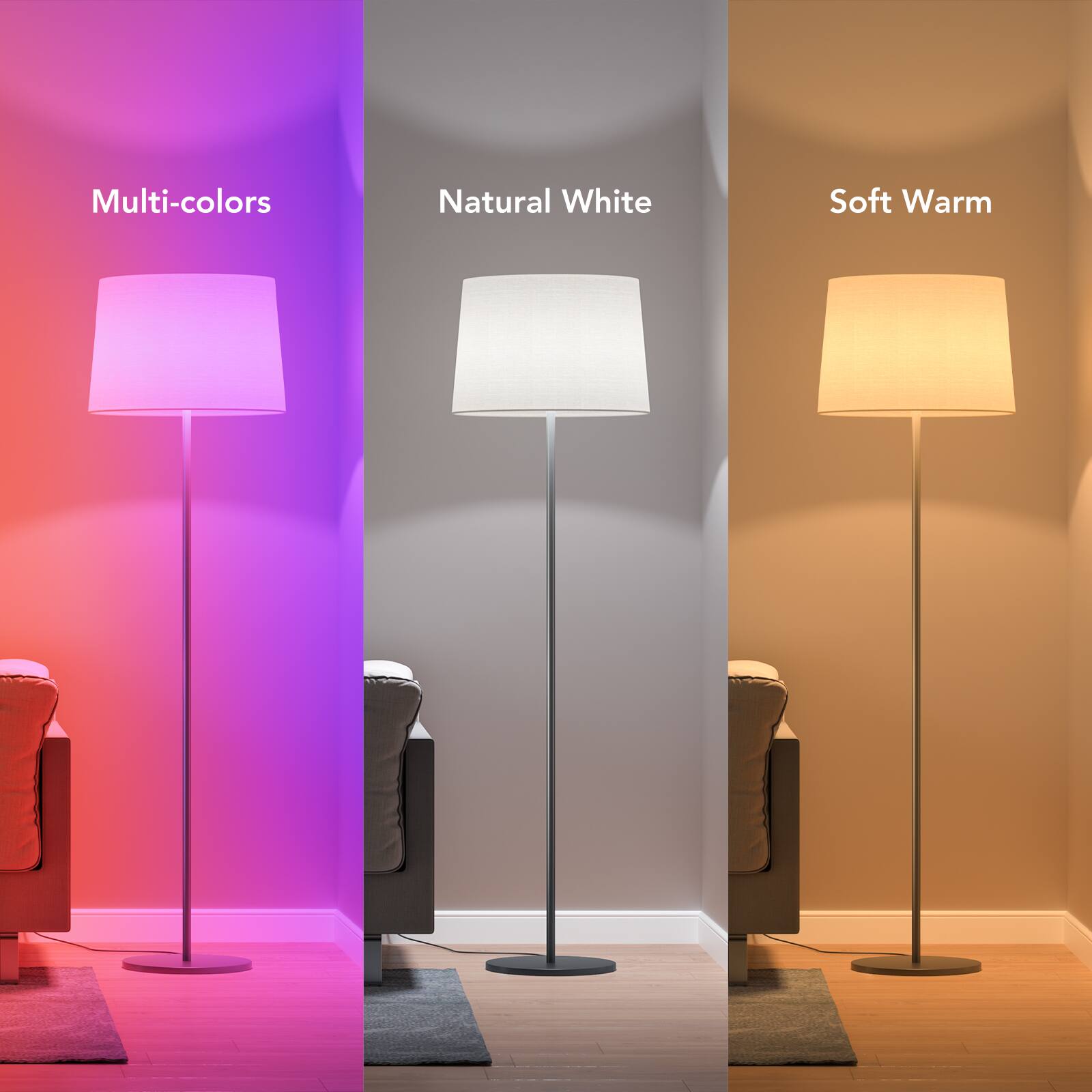 Multi-colors  
Natural White  
Soft Warm