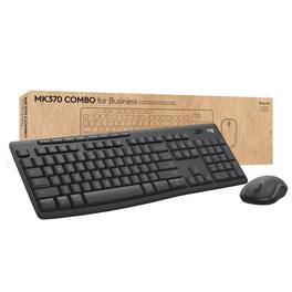 Logitech - MK370 Wireless Keyboard & Mouse Combo - Logi Bolt USB, Bluetooth, Spill-Resistant, Multi-OS - Graphite