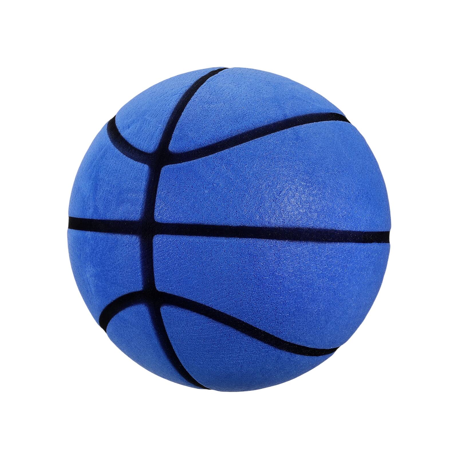 "Unique Bargains - Silent Basketball Size 3 (7.1"") Quiet Basketball High Density Foam No Noise 3D Groove Bouncing Ball with Net Bag - Blue" price history on PriceWatchPro