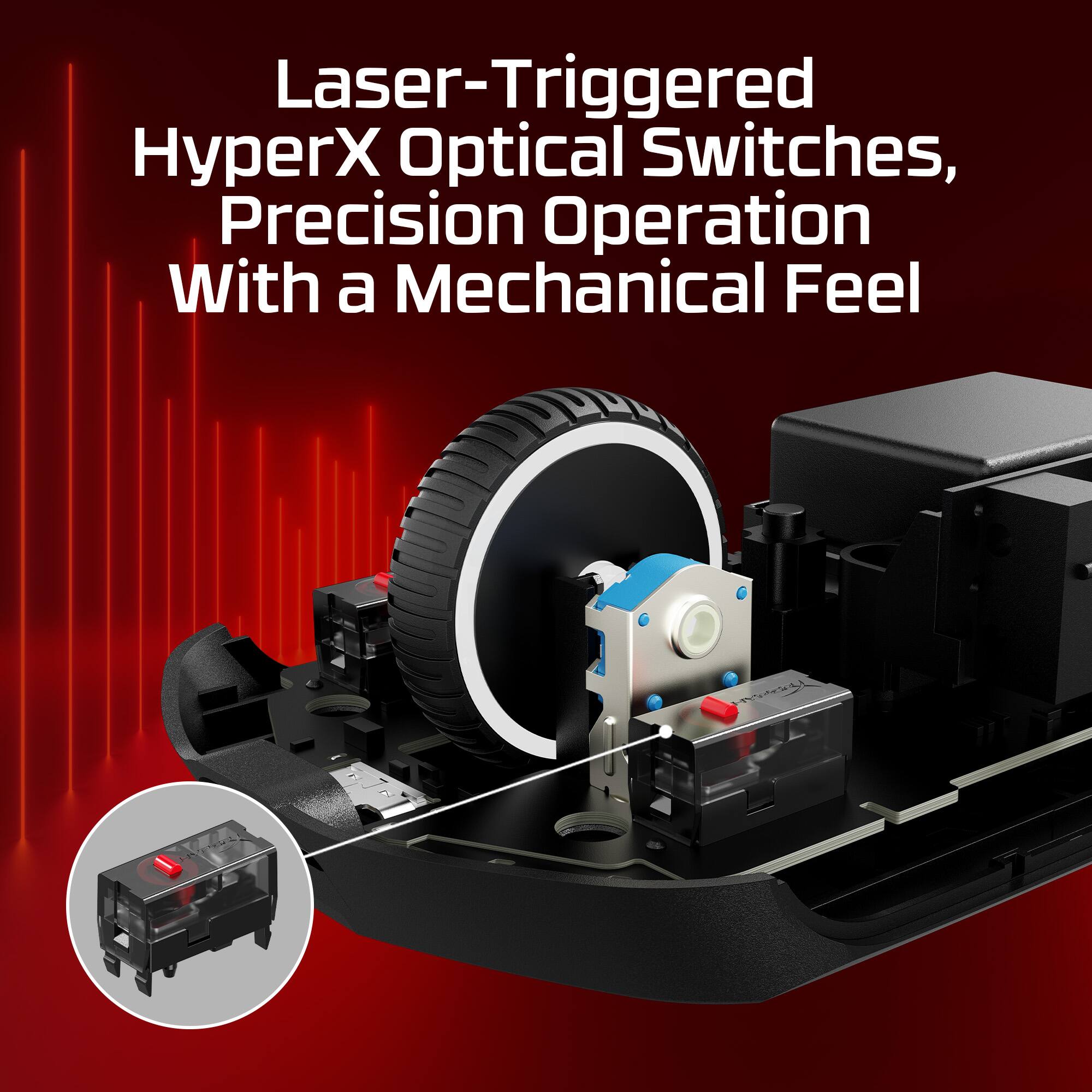 Laser-Triggered HyperX Optical Switches, Precision Operation With a Mechanical Feel