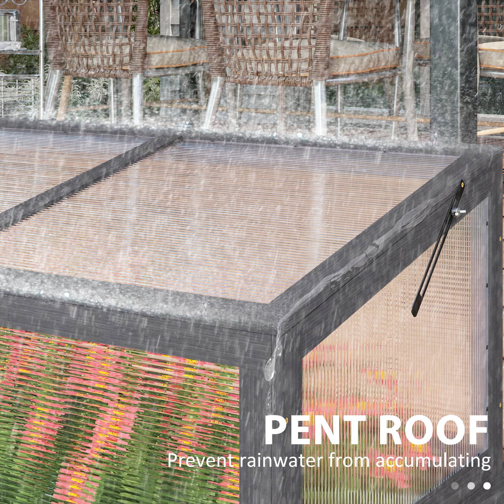 PENT ROOF
Prevent rainwater from accumulating