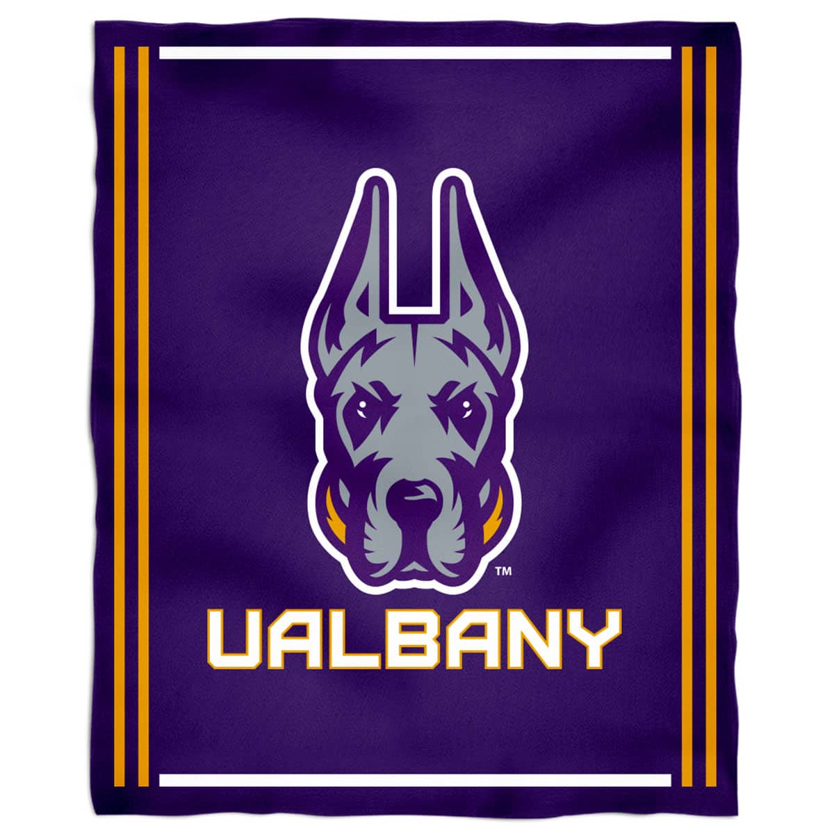Vive La Fete - UAlbany Great Danes 36'' x 48'' Children's Mascot Plush Blanket - Multicolor