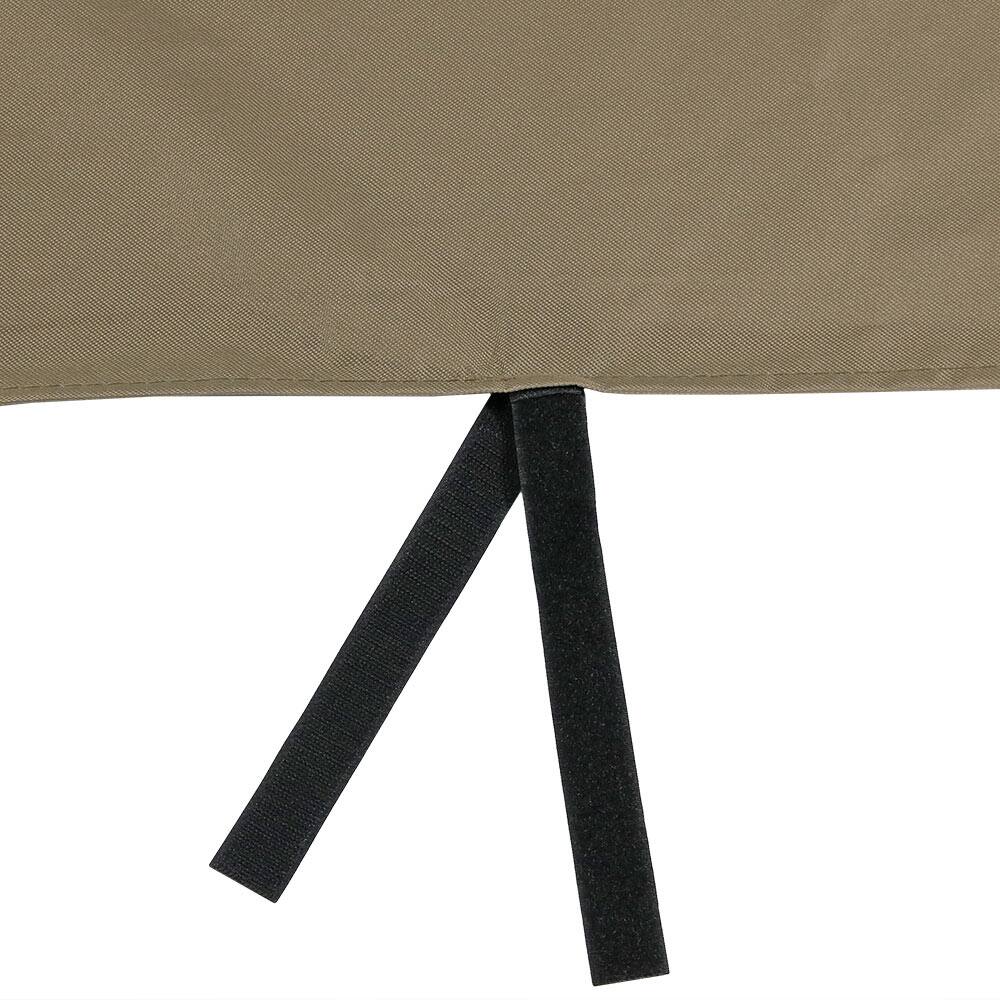 Alt View 5. Sunnydaze - 40 in Heavy-Duty Polyester Firewood Log Hoop Rack Cover - Khaki.