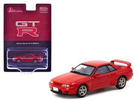 Nissan Skyline GT-R (BNR32) RHD (Right Hand Drive) "J Collection" Series 1/64 Diecast Model by Tarmac Works - Red