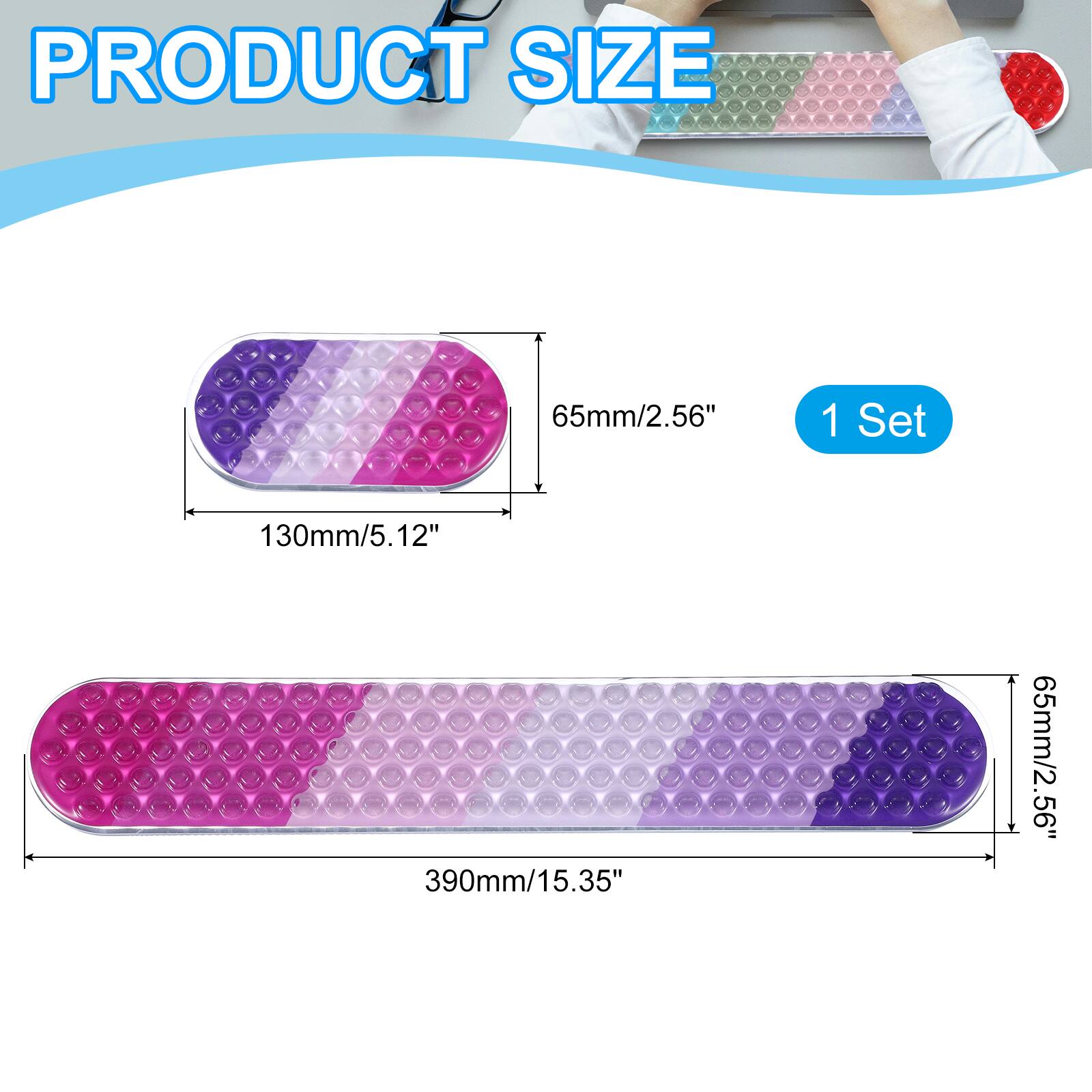 PRODUCT SIZE

65mm/2.56"  
1 Set  
130mm/5.12"  
390mm/15.35"