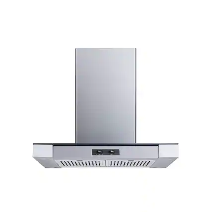 Front. Winflo - Winflo 30 inch Convertible 300-CFM Stainless Steel Island Range Hood - Stainless Steel.