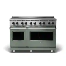 Viking - 5 Series 48" Wide Freestanding Electric Induction Range - Eucalyptus