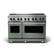 Front. Viking - 5 Series 48" Wide Freestanding Electric Induction Range - Eucalyptus.
