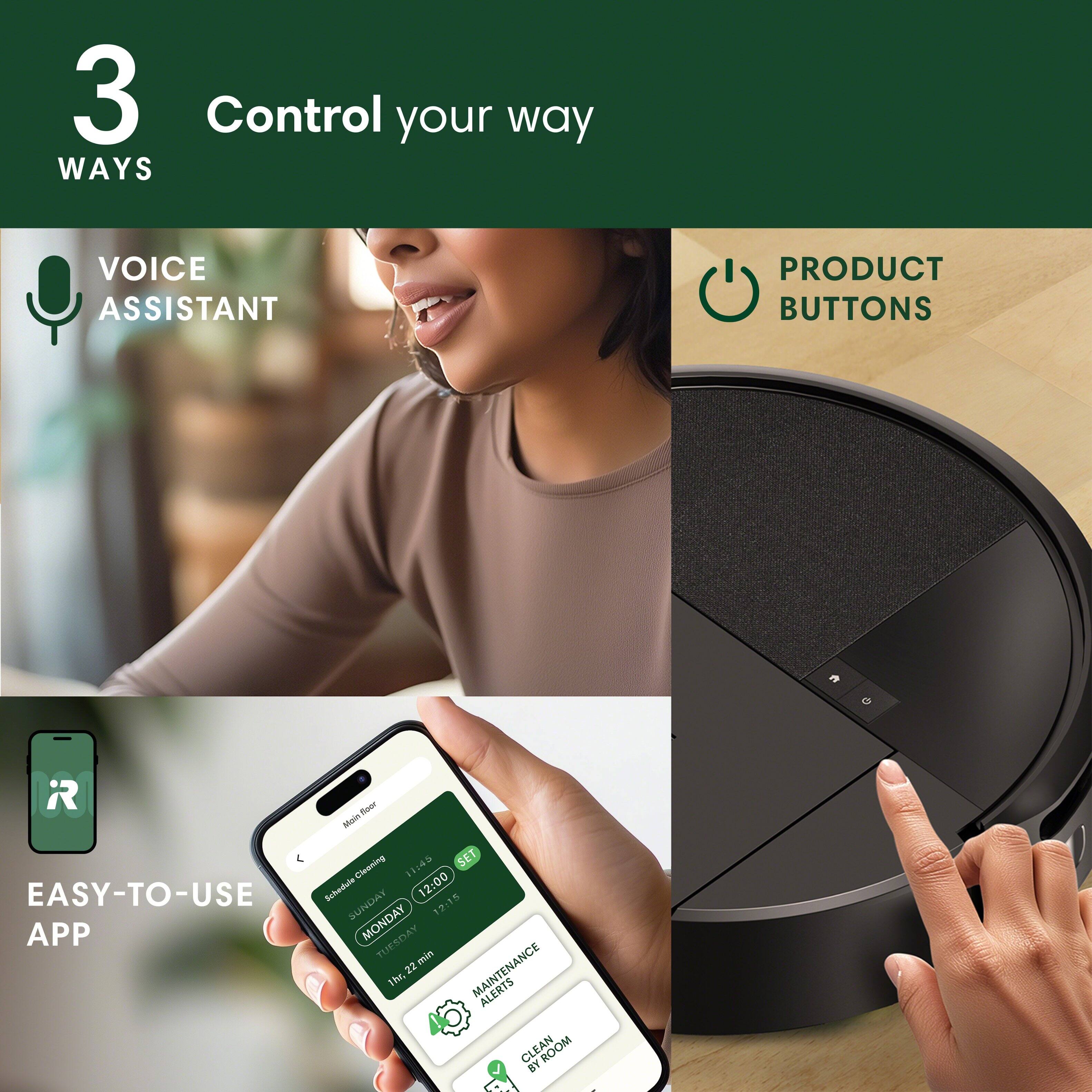 3 WAYS Control your way VOICE ASSISTANT PRODUCT BUTTONS EASY-TO-USE APP