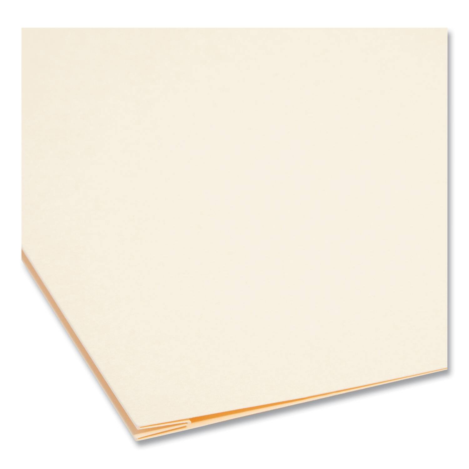 Left. Smead Manufacturing - Top Tab Manila Expansion Fastener Folders, 1.5" Expansion, 2 Fasteners, Letter Size, Manila Exterior, 50/Box.