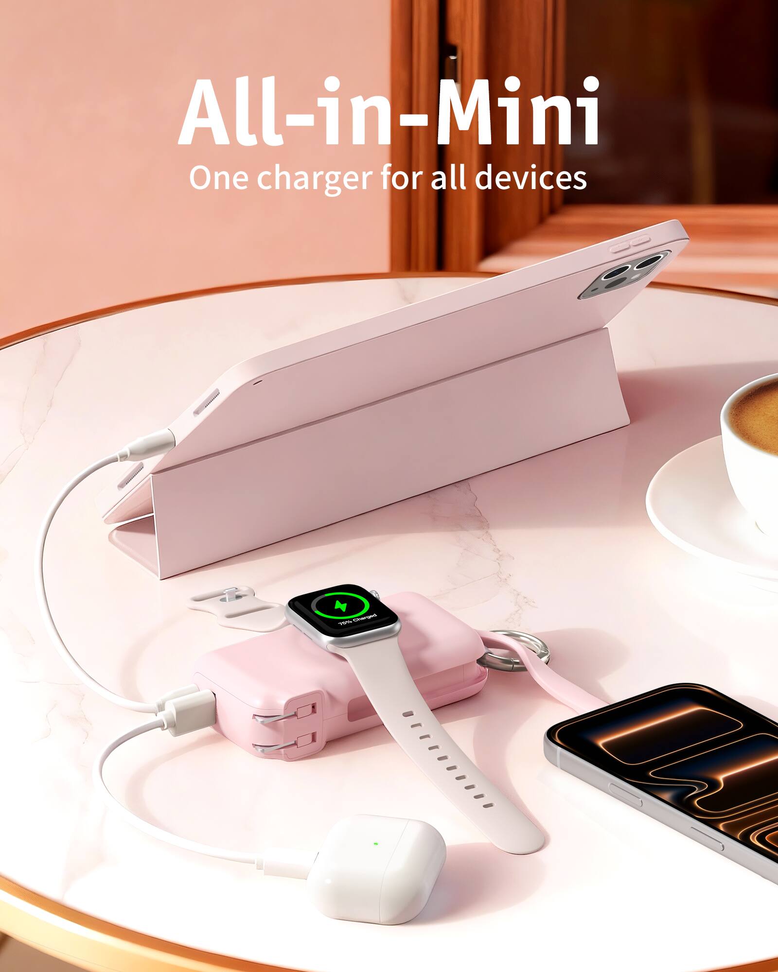 All-in-Mini  
One charger for all devices
