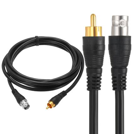 Front. Unique Bargains - BNC Female to RCA Male Coaxial Cable 6.5FT 75-Ohm Camera Cable Cord for DVR CCTV Security System Monitor Video - Black.