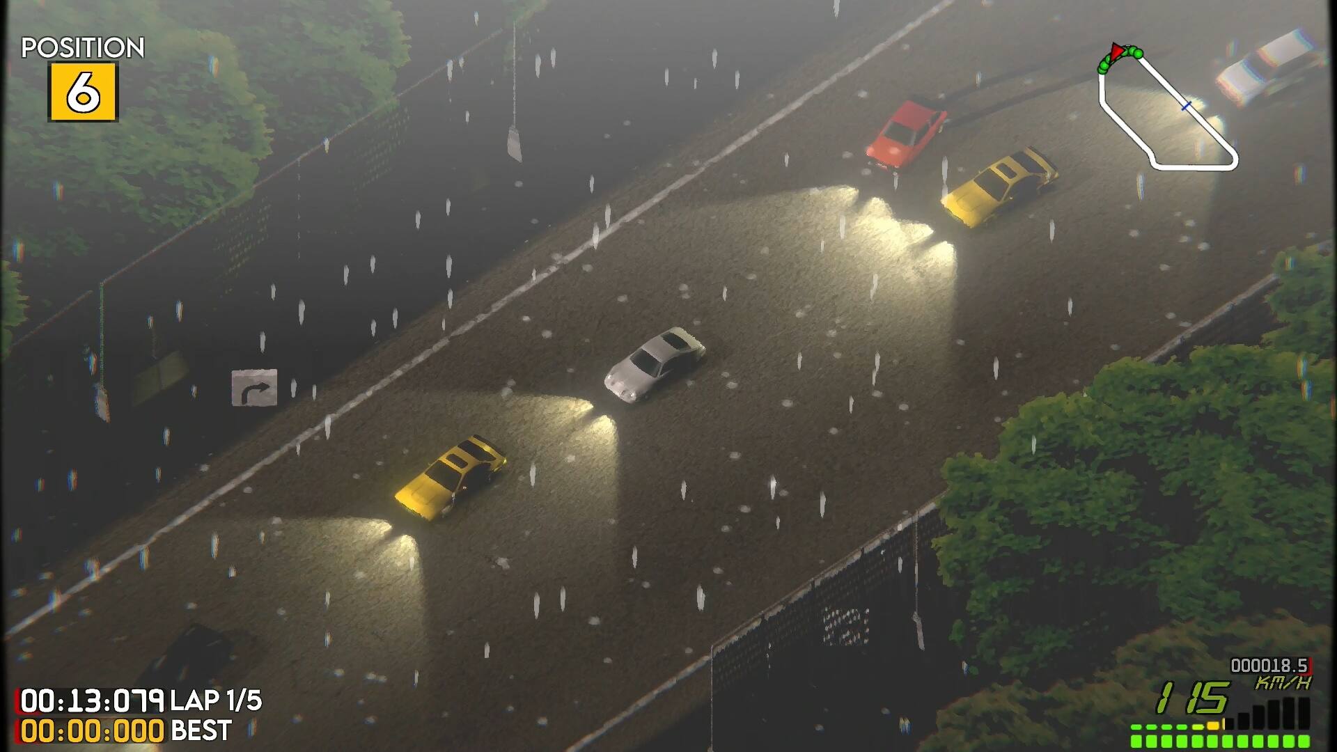 Position 6, Lap 1/5, Best Lap: 00:00:000, 18.5 KA/I 115.