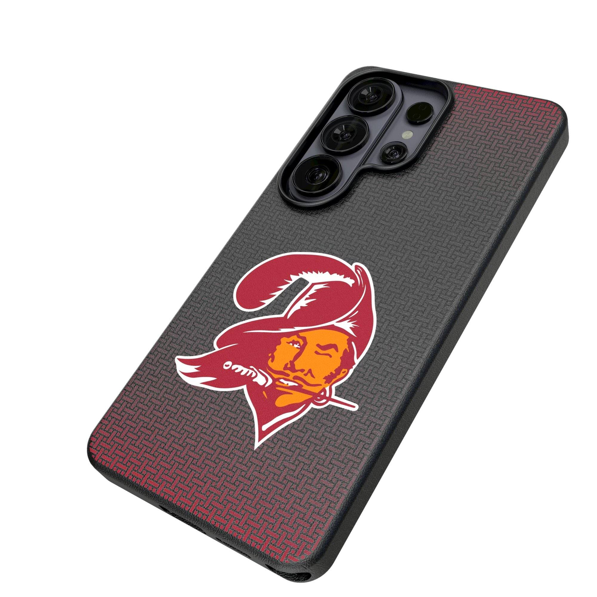 Alt View 1. Keyscaper - Tampa Bay Buccaneers Historic Collection 1976-1996 Galaxy Magnetic Bump Case - S24 Ultra - Black.