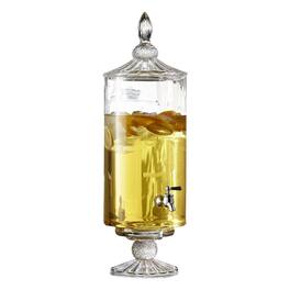 Jay Import - Westchester Optic Glass Beverage Dispenser – 2 Gallon (256 oz) - Clear