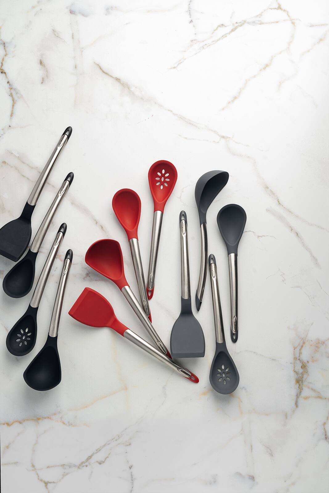 Alt View 7. Cuisipro - Silicone & Stainless Steel Turner - Red.