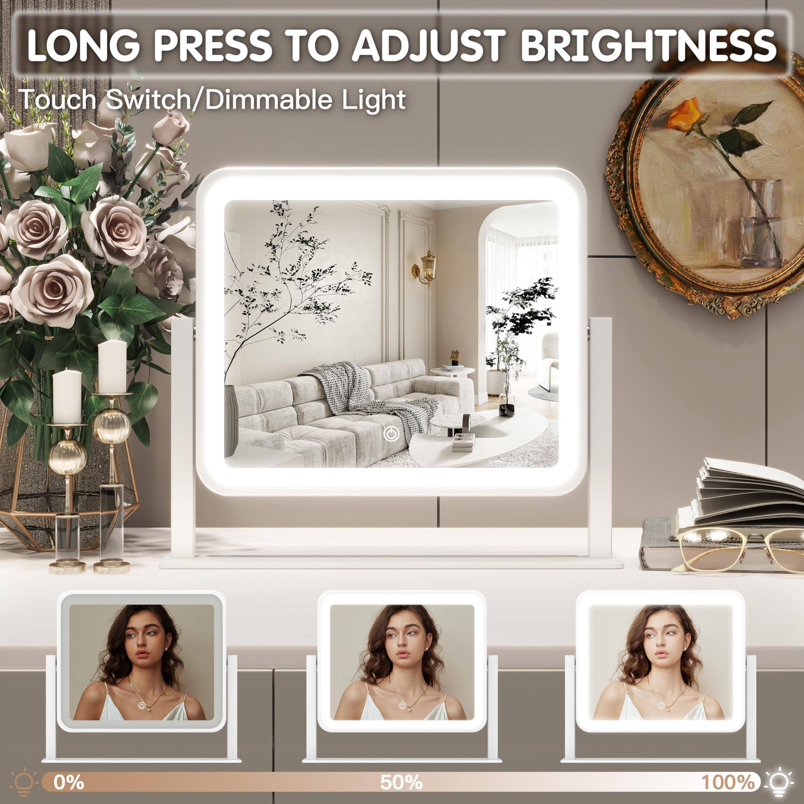 LONG PRESS TO ADJUST BRIGHTNESS

Touch Switch/Dimmable Light

0% 50% 100%