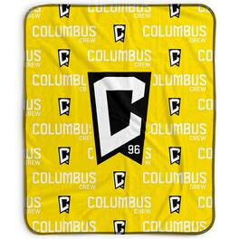 Pegasus - Columbus Crew 50" x 60" Repeat Wordmark Fleece Blanket - Multicolor