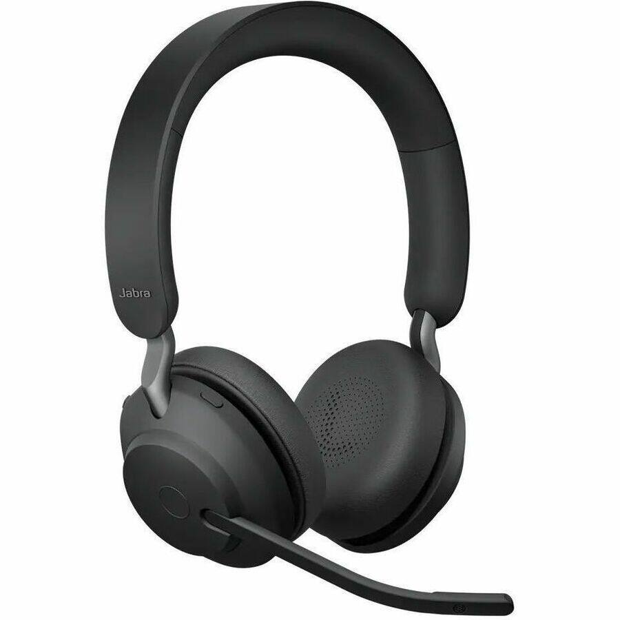 Alt View 4. Jabra - Jabra Evolve2 65 Headset - Mono - Wireless - Bluetooth - 98.4 ft - On-ear, Over-the-head - Monaural - Circumaural - Blue.