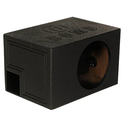 Front. QPower - Q-Power Single 8 Inch Vented Ported Car Subwoofer Sub Box Enclosure (2 Pack).