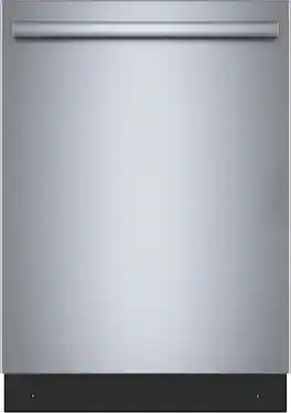 Bosch - 300 Series 24" Top Control Smart Built-In Tub Dishwasher with 3rd Rack, 46 dBA - Stainless Steel