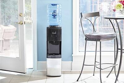 Alt View 5. Primo Water - Deluxe 5 Gal. Hot & Cold Water Dispenser  - Black/Stainless.