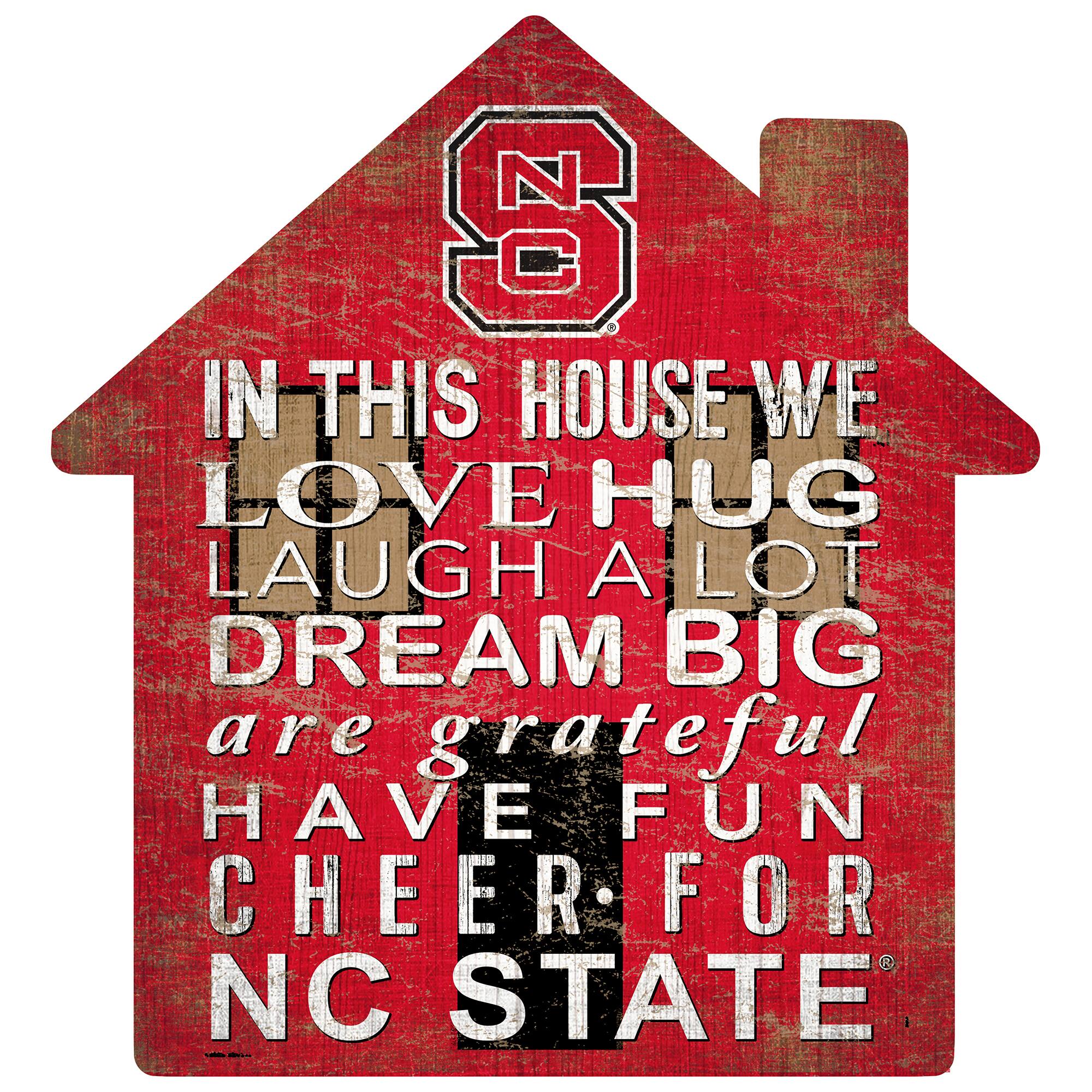 Fan Creations - NC State Wolfpack 12'' Team House Sign - Multicolor