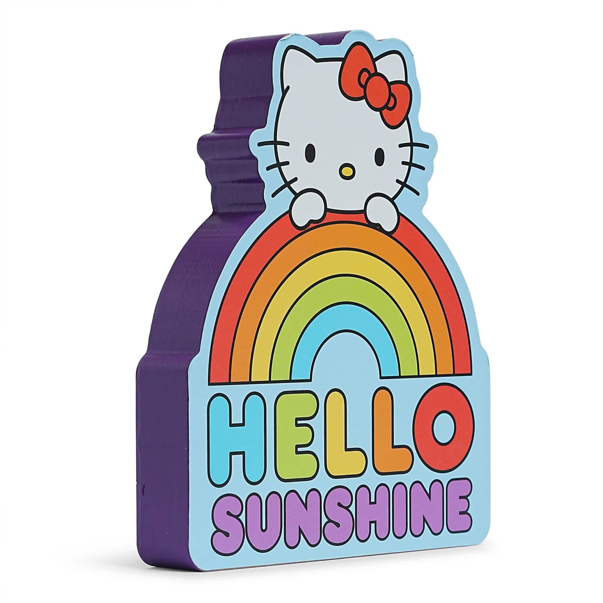 Silver Buffalo - Sanrio Hello Kitty Rainbow Die-Cut Wooden Wall Art Sign | 8 x 7 Inches - Multicolored price history on PriceWatchPro