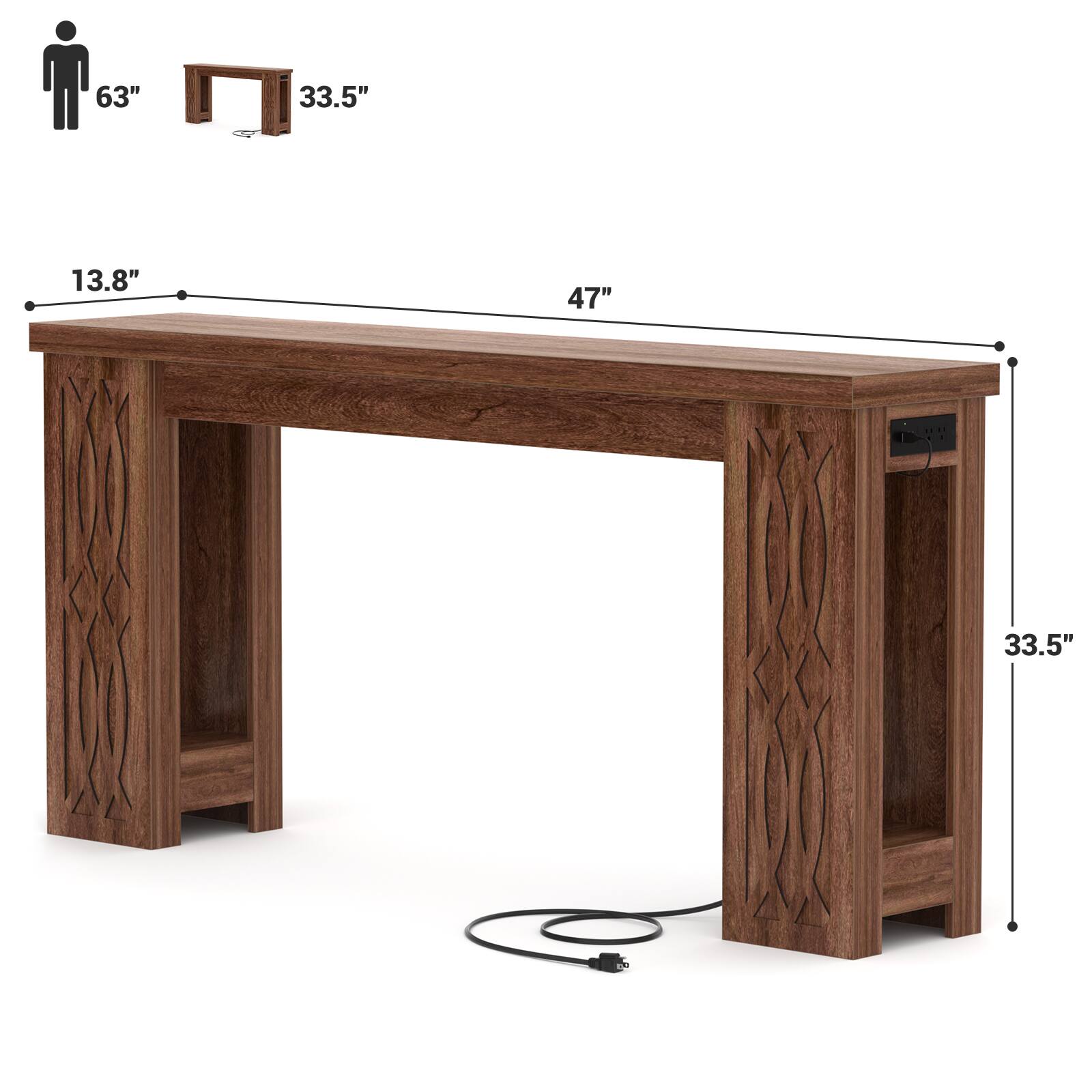 63" 33.5" 13.8" 47" 33.5"