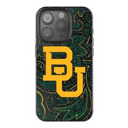 Keyscaper - NCAA - Baylor Bears Paisley Bling iPhone Case - 14 - Black