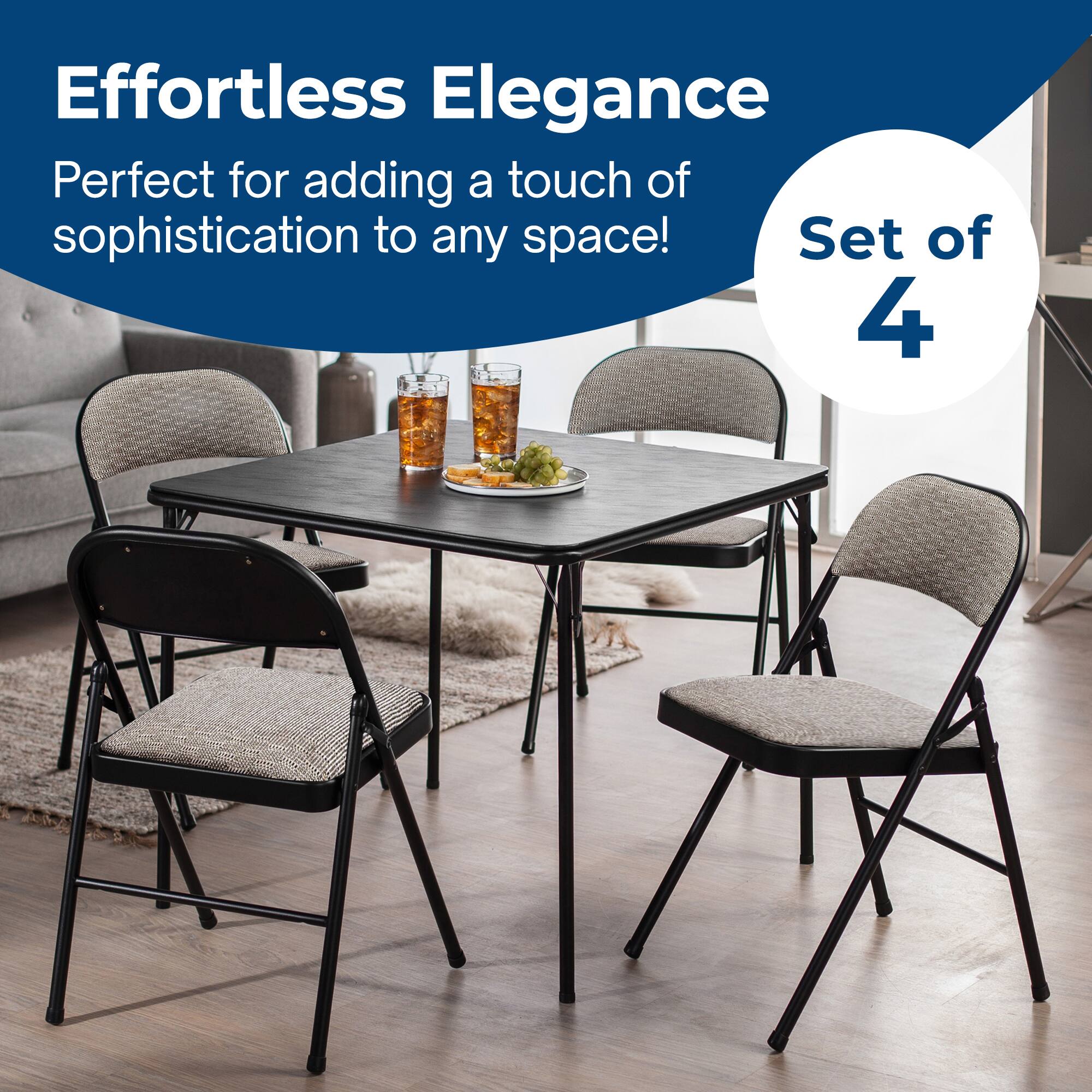 Effortless Elegance  
Perfect for adding a touch of sophistication to any space!  
Set of 4