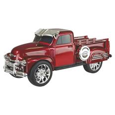 Front. AudioBox - Retro Ride 10-Watt RMS Bluetooth Rechargeable Truck Speaker with FM Radio - Red.