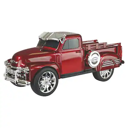 Front. AudioBox - Retro Ride 10-Watt RMS Bluetooth Rechargeable Truck Speaker with FM Radio - Red.