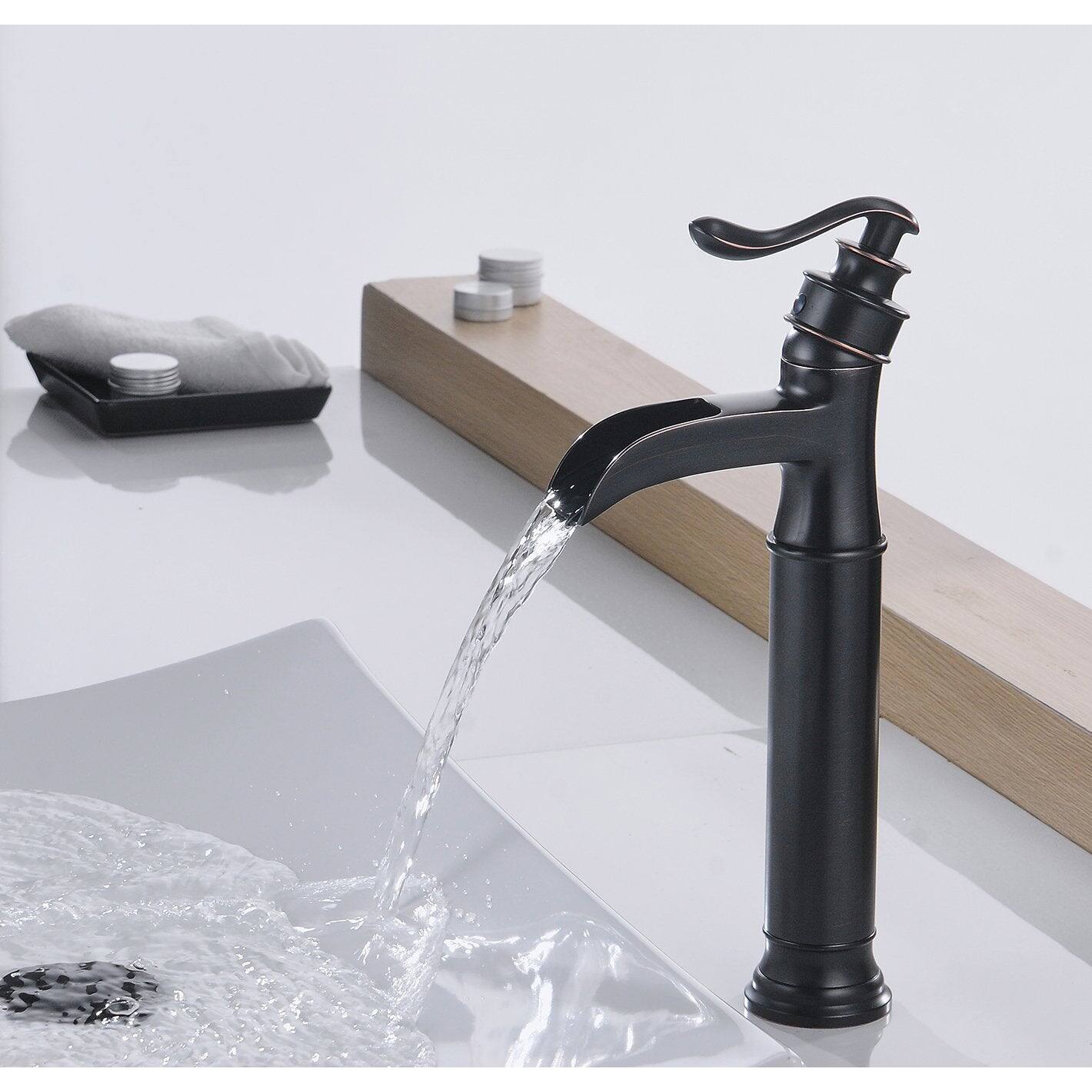 Alt View 5. Boyel Living - Single Hole Single-Handle Vessel Bathroom Faucet in Oil Rubbed Bronze - Oil Rubbed Bronze.