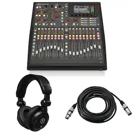 Behringer - X32 PRODUCER Digital Mixing Console, TAPH100 Headphones,XLR Cable