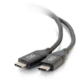 C2G - 757120288282 6 Feet USB C Cable - USB 2.0 - 5 Ampere - First End: 1x Type C Male USB - Second End: 1x Type C Mal - Black
