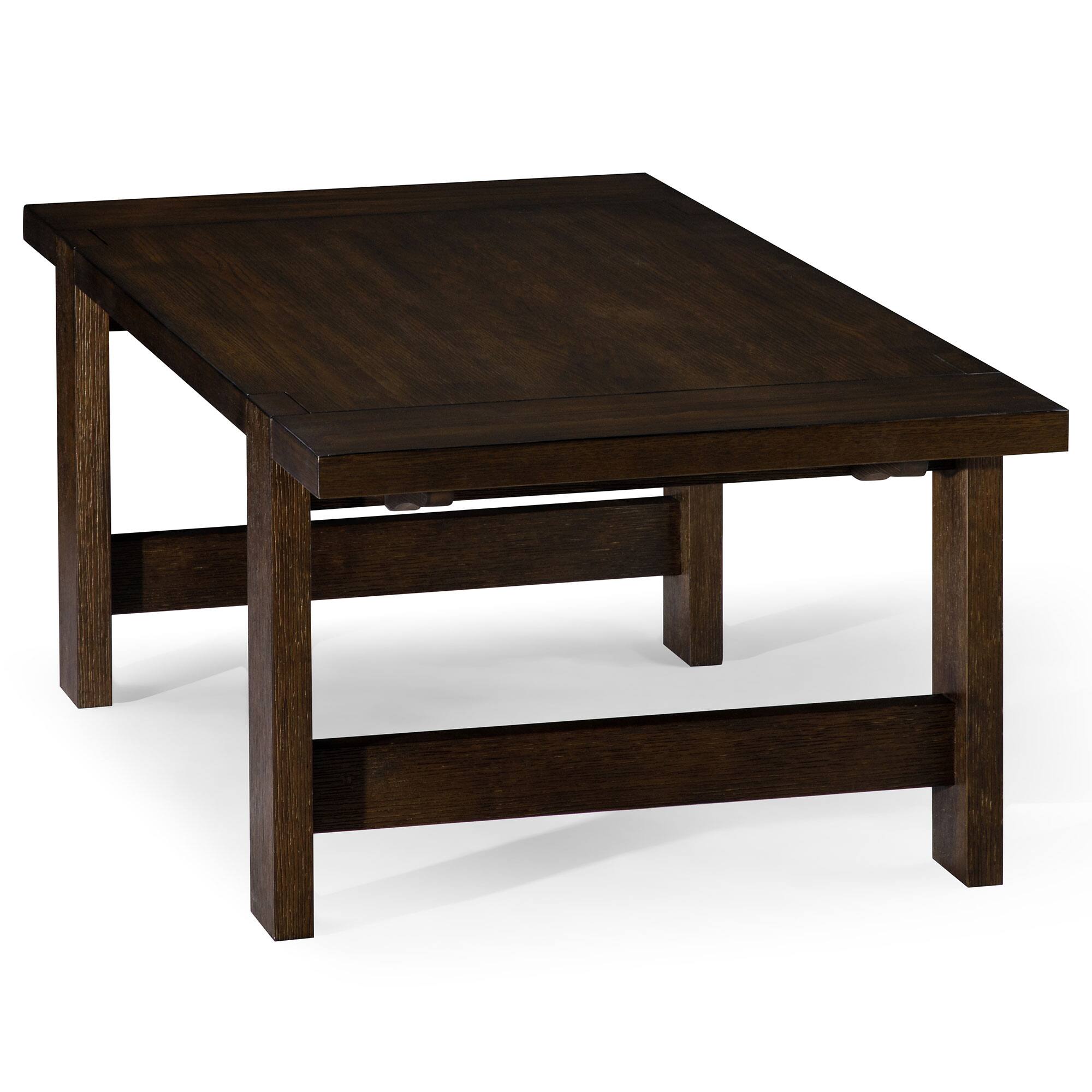 Alt View 10. Maven Lane - Maven Lane Angelo Rustic 48" x 24" Rectangular Wooden Coffee Table, Aged Brown - Aged Black.