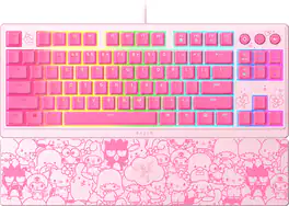 Razer - Ornata V3 TKL Wired Mechanical Gaming Keyboard with Chroma RGB Backlighting - Hello Kitty Edition