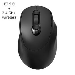 SKRAN - Dual-Mode Wireless Mouse (Bluetooth 5.0/2.4G) , Type-C Charging, Silent Ergonomic Design for Office/Home - Wireless - Beige