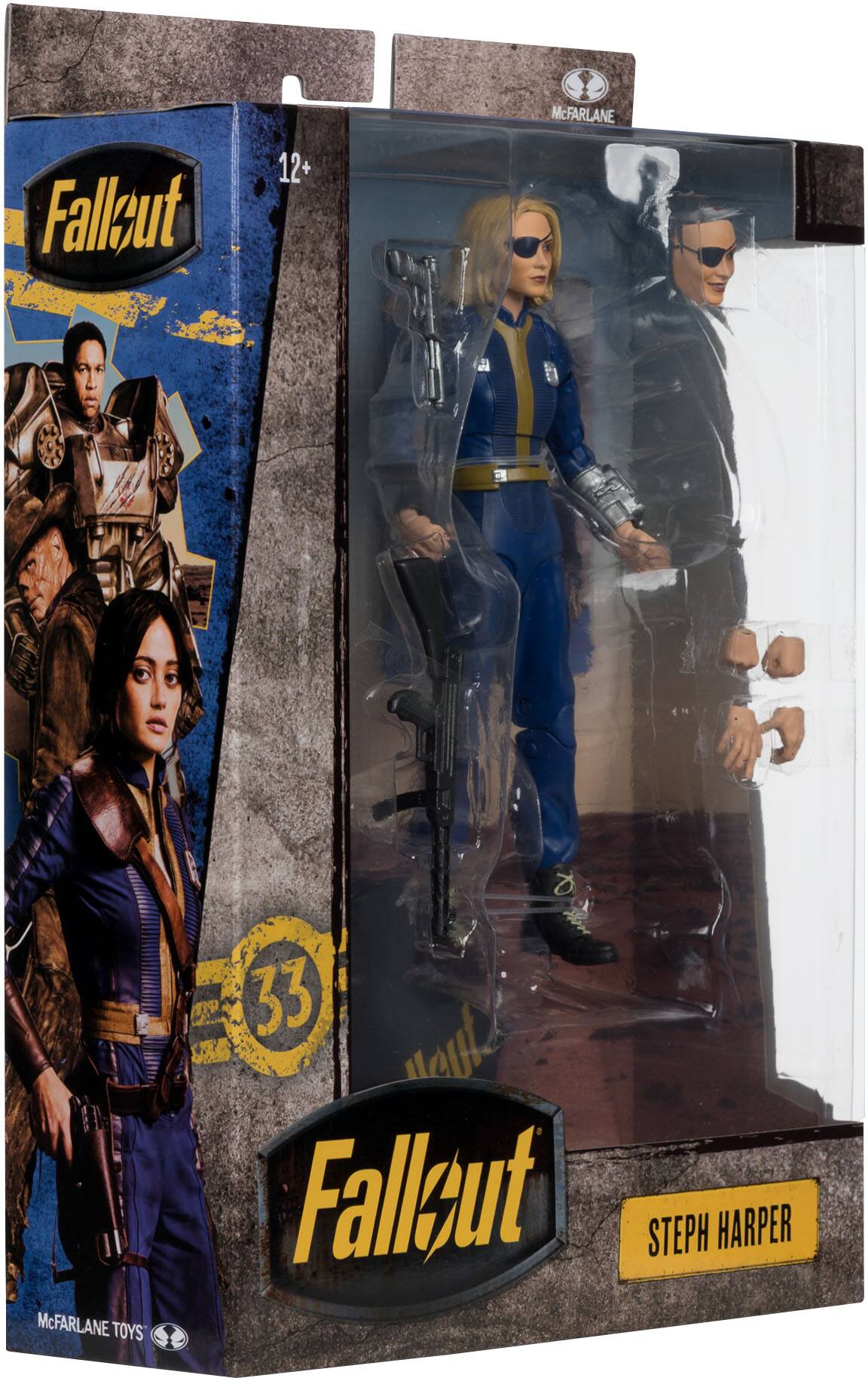 Fallout 12+  
McFarlane Toys  
HP 33  
Fallout  
Steph Harper  
McFarlane