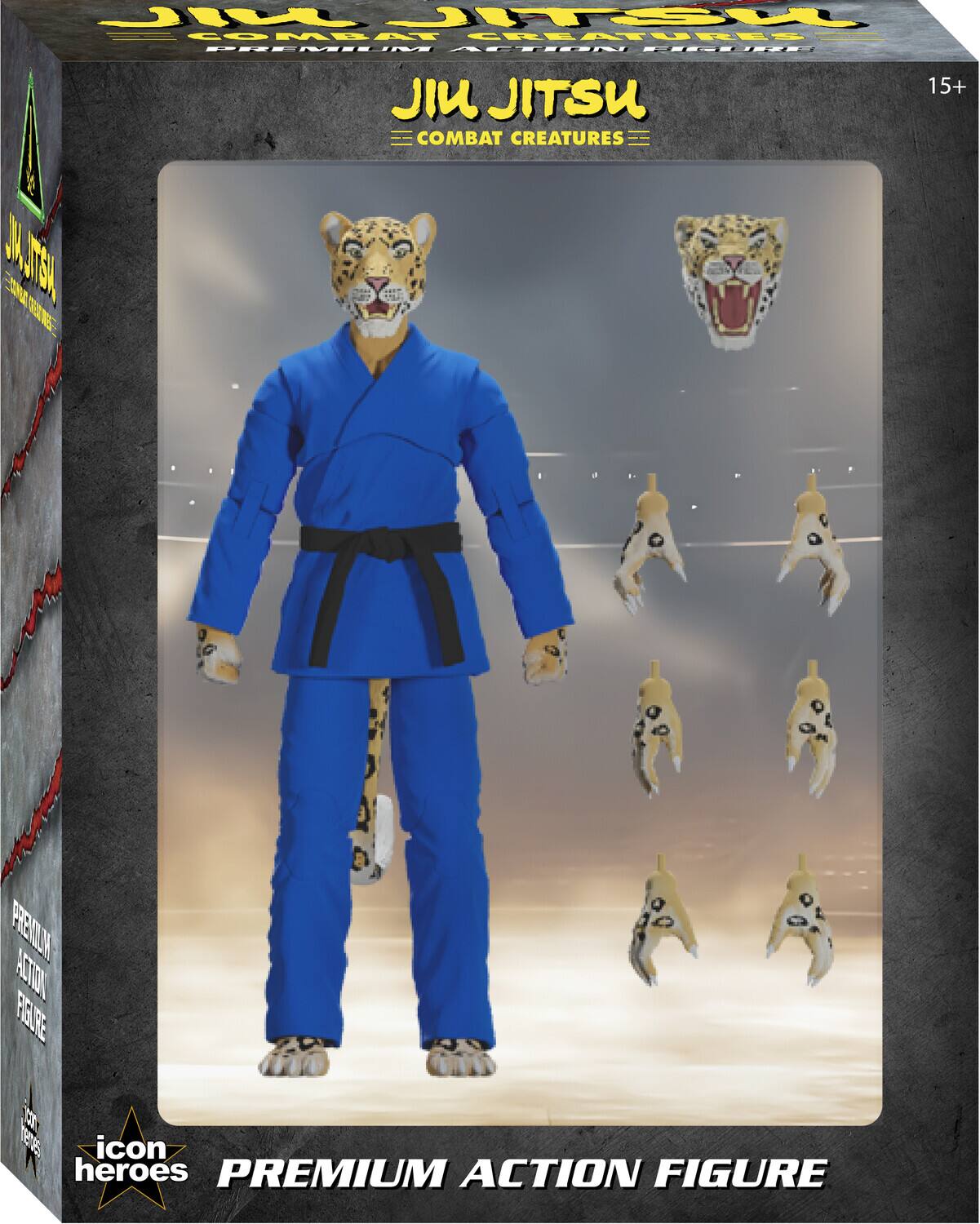 JIU JITSU COMBAT CREATURES  
PREMIUM ACTION FIGURE  

15+  

icon heroes  
PREMIUM ACTION FIGURE