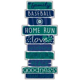 Fan Creations - Seattle Mariners 5'' x 24'' Celebrations Stack Sign - Multicolor