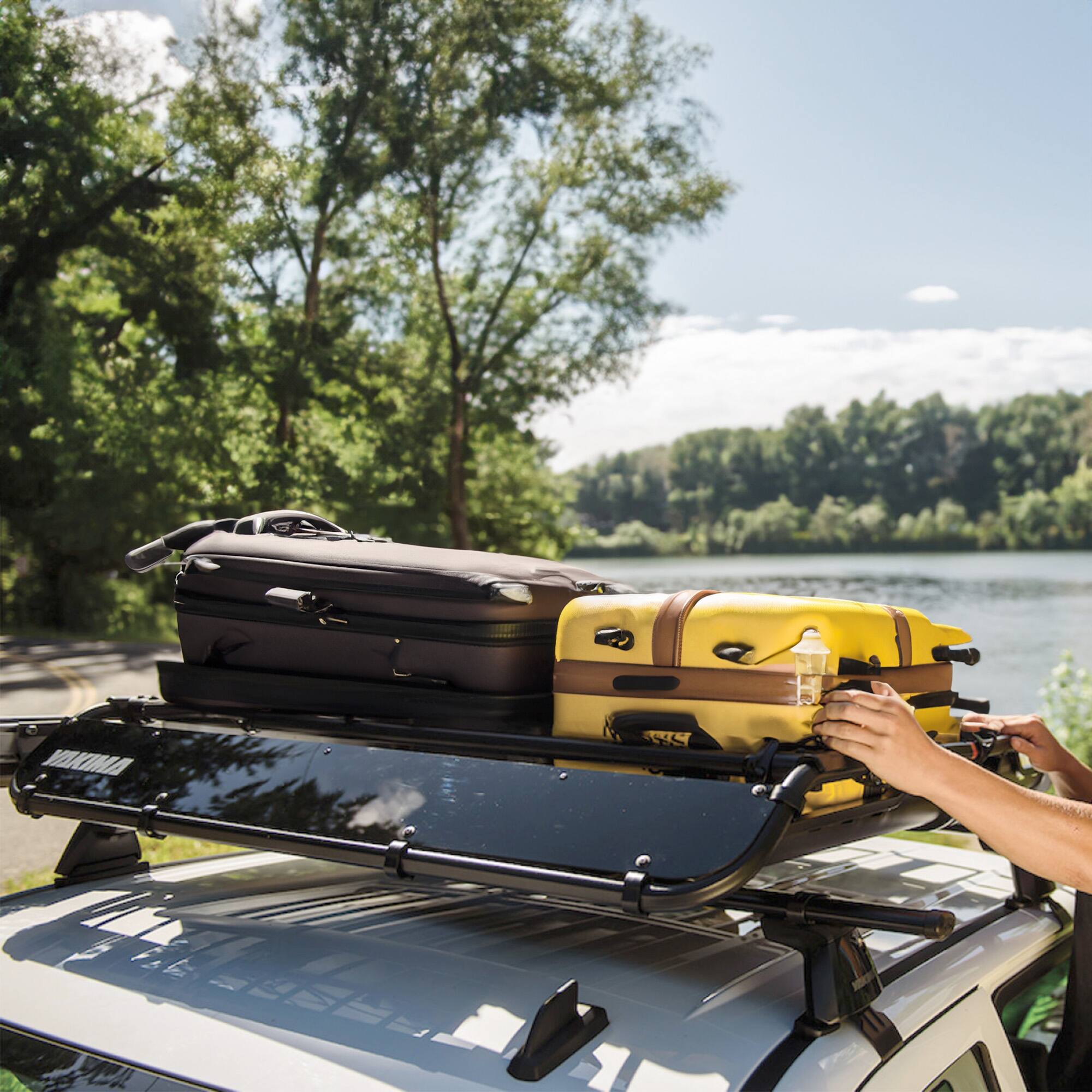 Alt View 8. Yakima - YAKIMA 18 Inch Extension for Medium OffGrid Cargo Basket with Plug-In Design - Black.