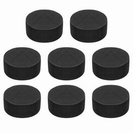 Unique Bargains - Single Sided Speaker Isolation Pads 45x20mm Round EVA Acoustic Foam Anti-Vibration Feet for Speaker Subwoofer, 8pcs - Black