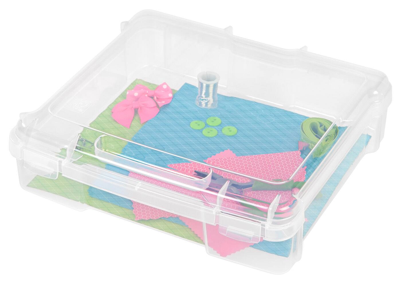 Alt View 6. IRIS USA - IRIS USA Paper Thick Portable Plastic Scrapbook Storage Snap Tight Cases.
