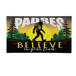 Evergreen Enterprises - San Diego Padres 28" x 16" Bigfoot Believe in Your Team Turf Door Mat - Multicolor